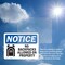 Signmission No Backpacks Allowed On Property Sign With Symbol, 14 in W x Rectangle, Vinyl Decal OS-2PACK-NS-D-1014-L-14385 - alternate 5